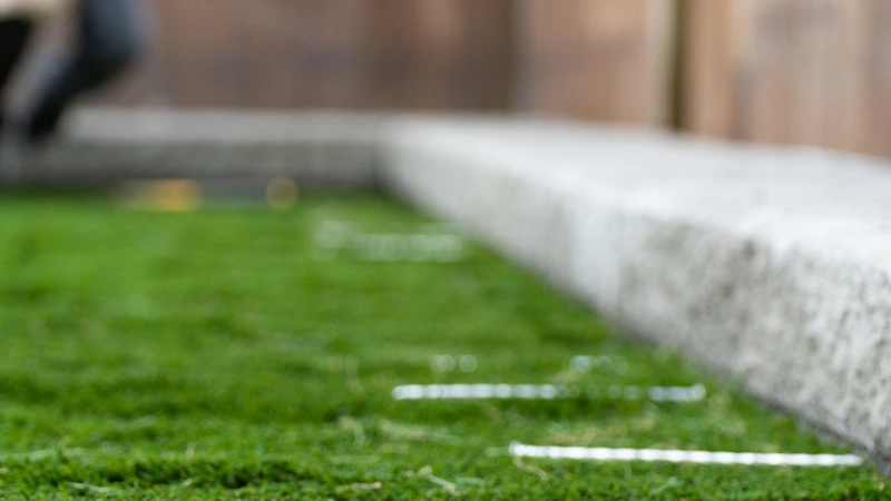 synthetic turf edge