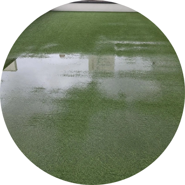 artificial grass turf drainage